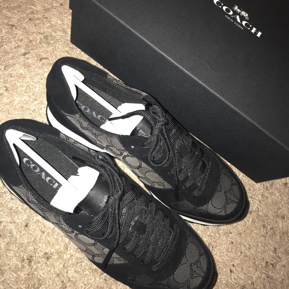 Black and Grey Coach sneakers ‼️SOLD‼️